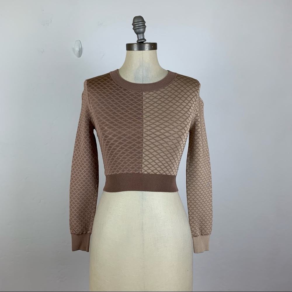 MVL by Mayren Lee Viray Diamond Crop Sweater